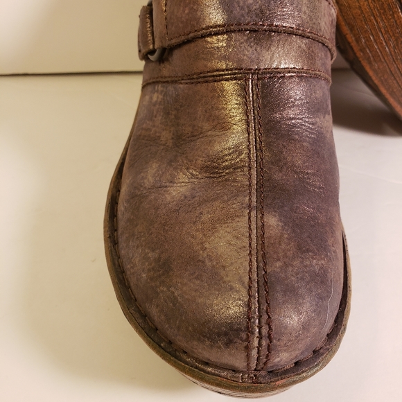 Born Womens Haddon Metallica Gray Mules 8M - Picture 8 of 15